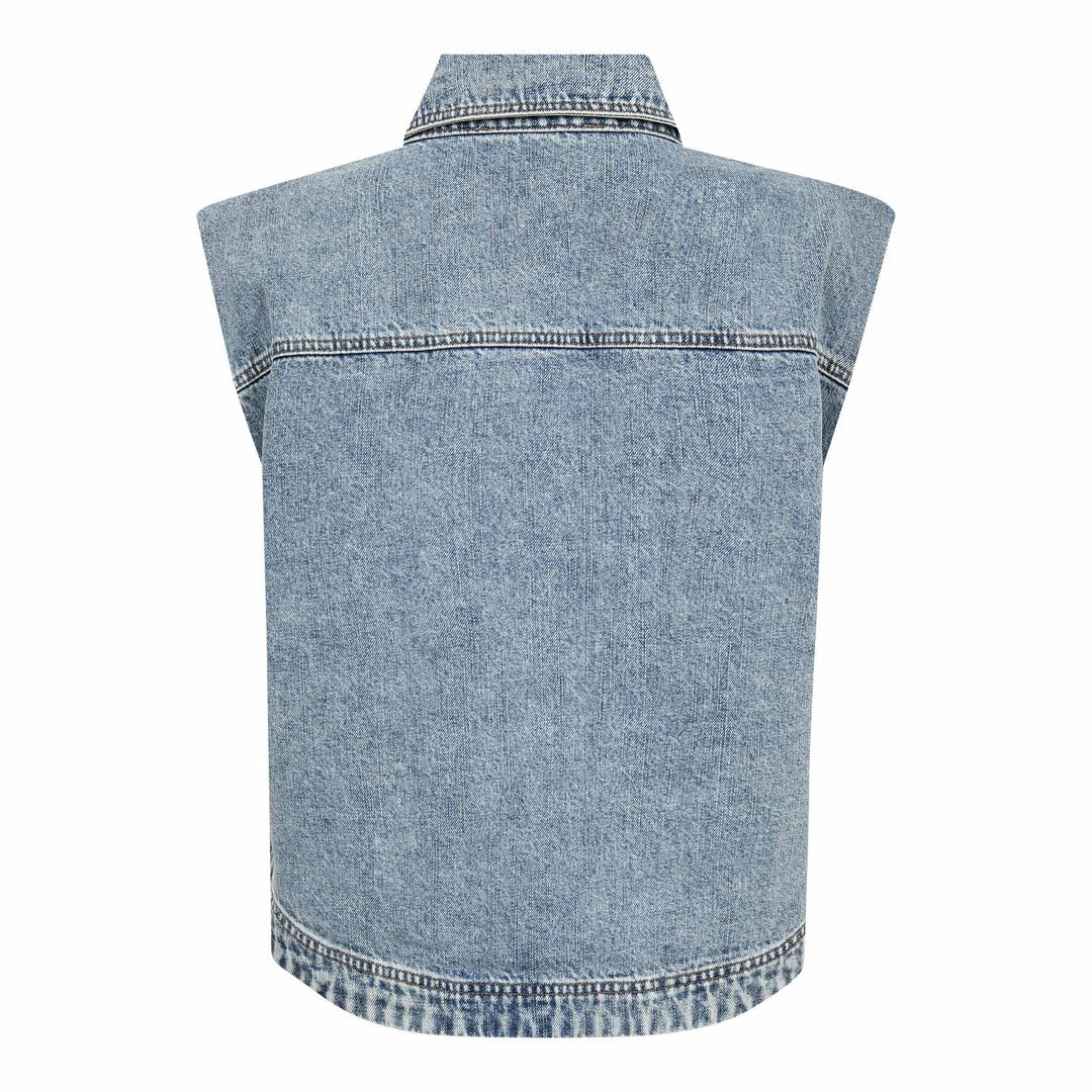 Co´Couture - Denicecc Denim Vest 500078 - 45007 - Bleach Denim Veste 