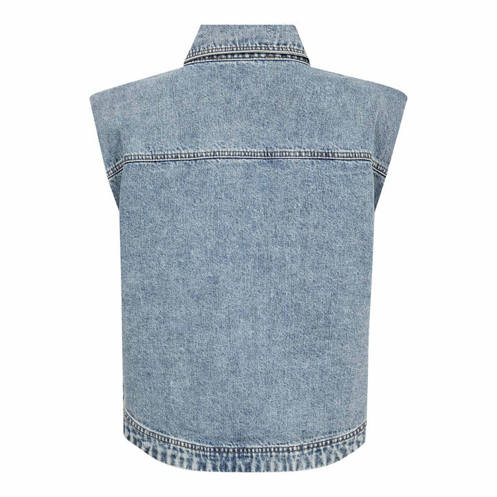Co´Couture - Denicecc Denim Vest 500078 - 45007 - Bleach Denim Veste 