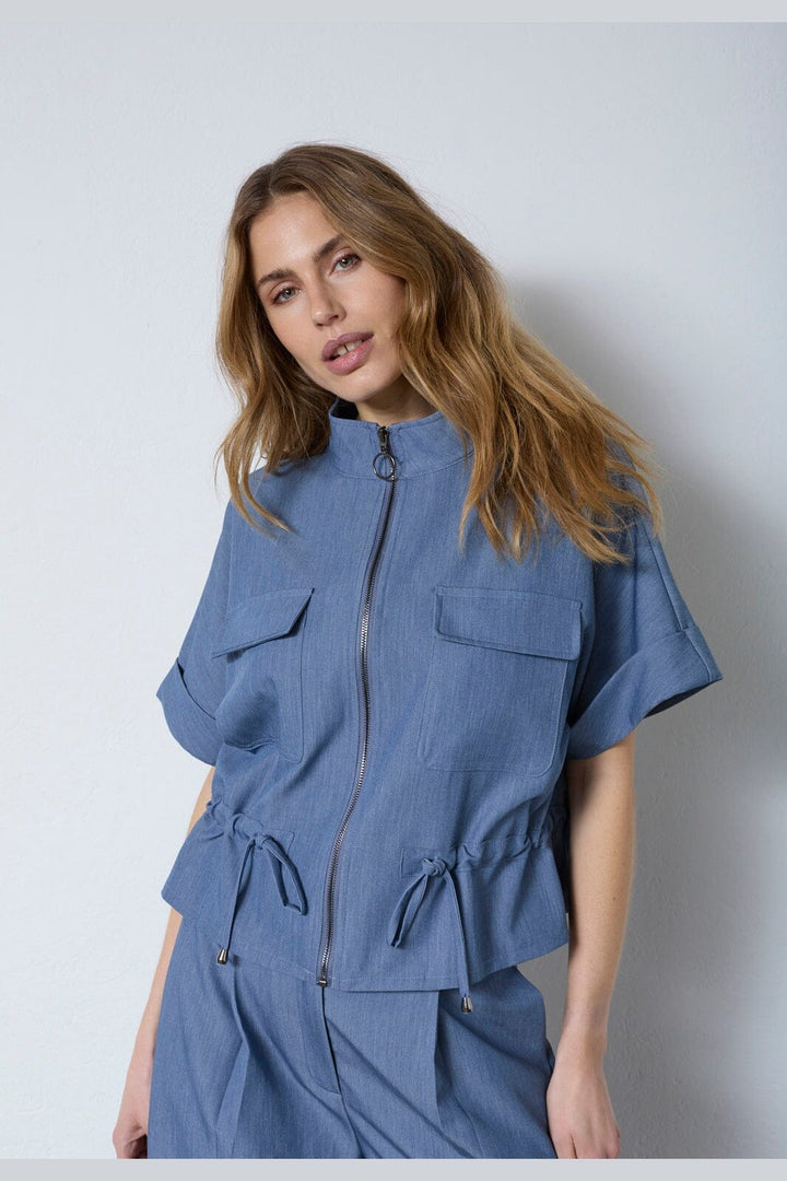 Co´Couture - Ellycc Vest 40061 - 586 - Dusty Blue