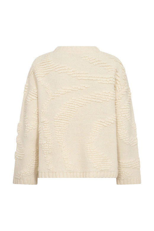 Co´Couture - Fabiacc O-Neck Knit 500335 - 10002 - Off-White