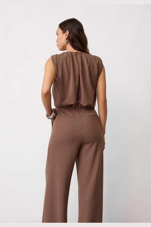 Co´Couture - Falconcc Pleat Suit 31655 - 154 - Walnut