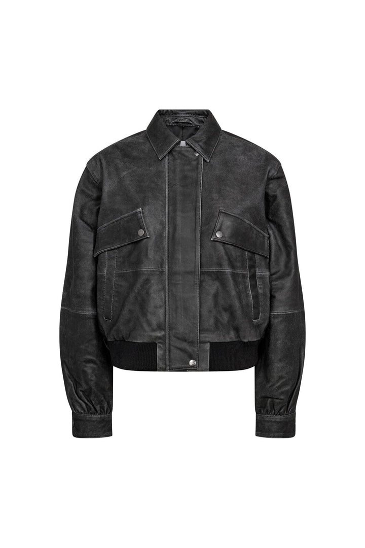 Co´Couture - Floydcc Leather Bomber 40008 - 96 - Black