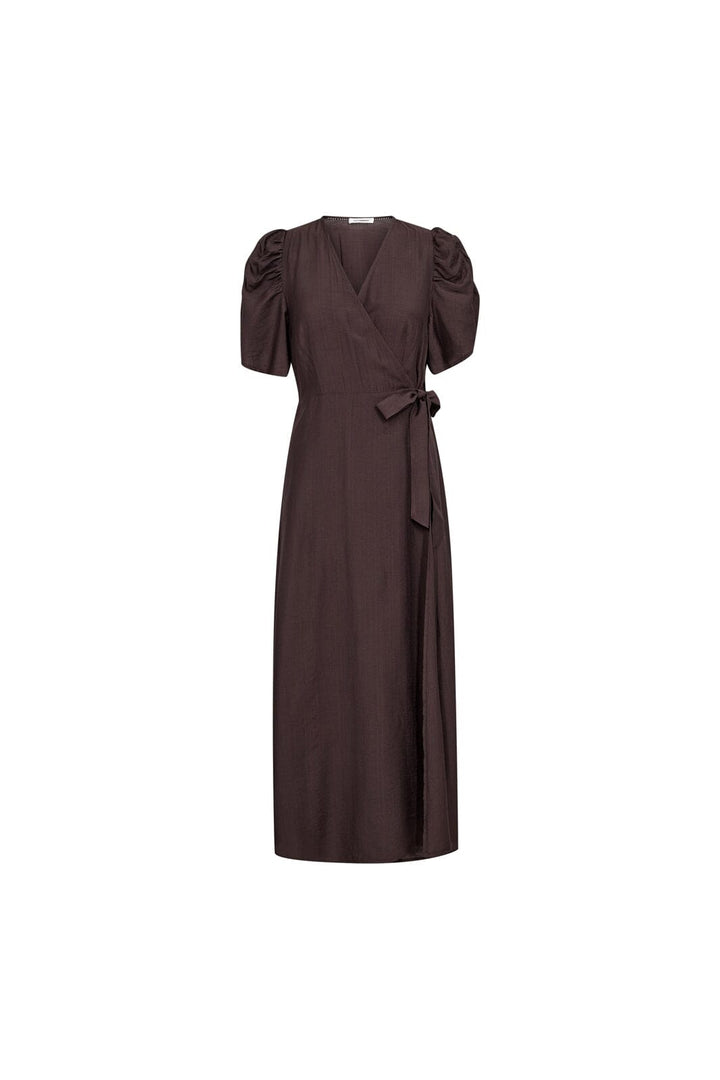 Co´Couture - Heracc Ss Wrap Dress 46094 - 145 - Dark Brown