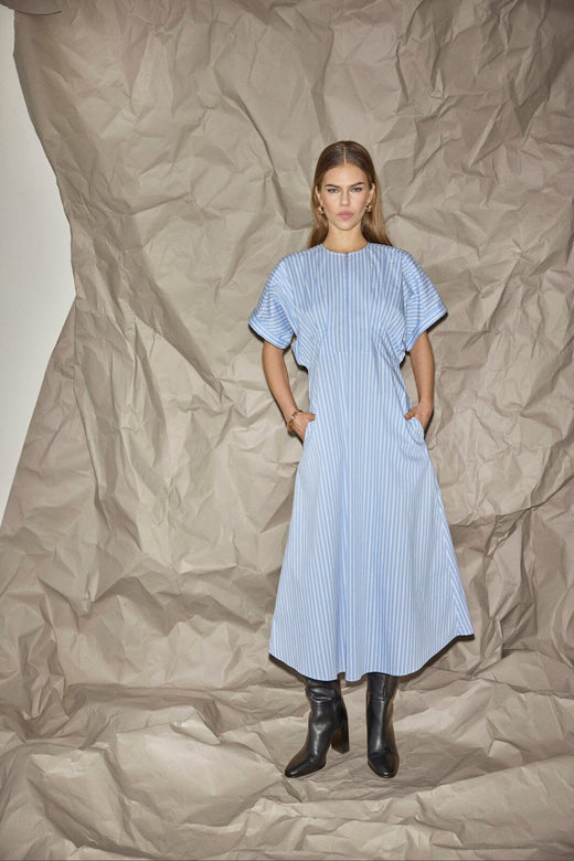Co´Couture - Kaiocc Stripe Dress 46120 - 23 - Pale Blue