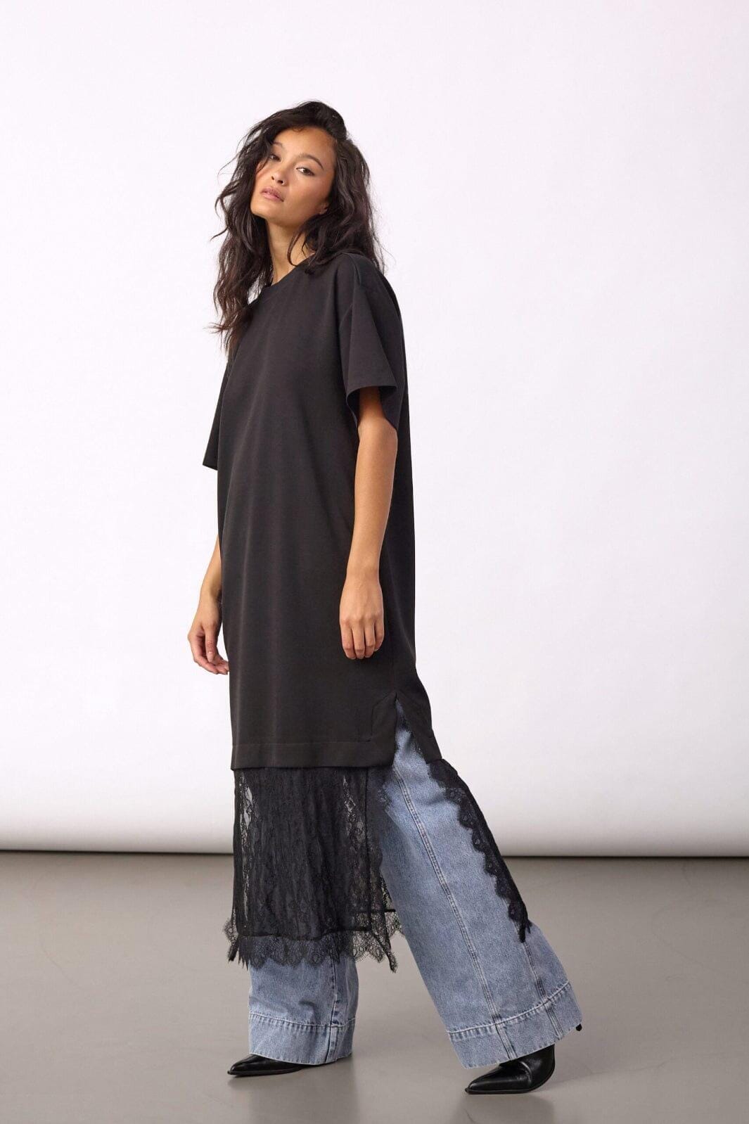 Co´Couture - Larsoncc Mix Lace Dress 500172 - 65001 - Black Kjoler 