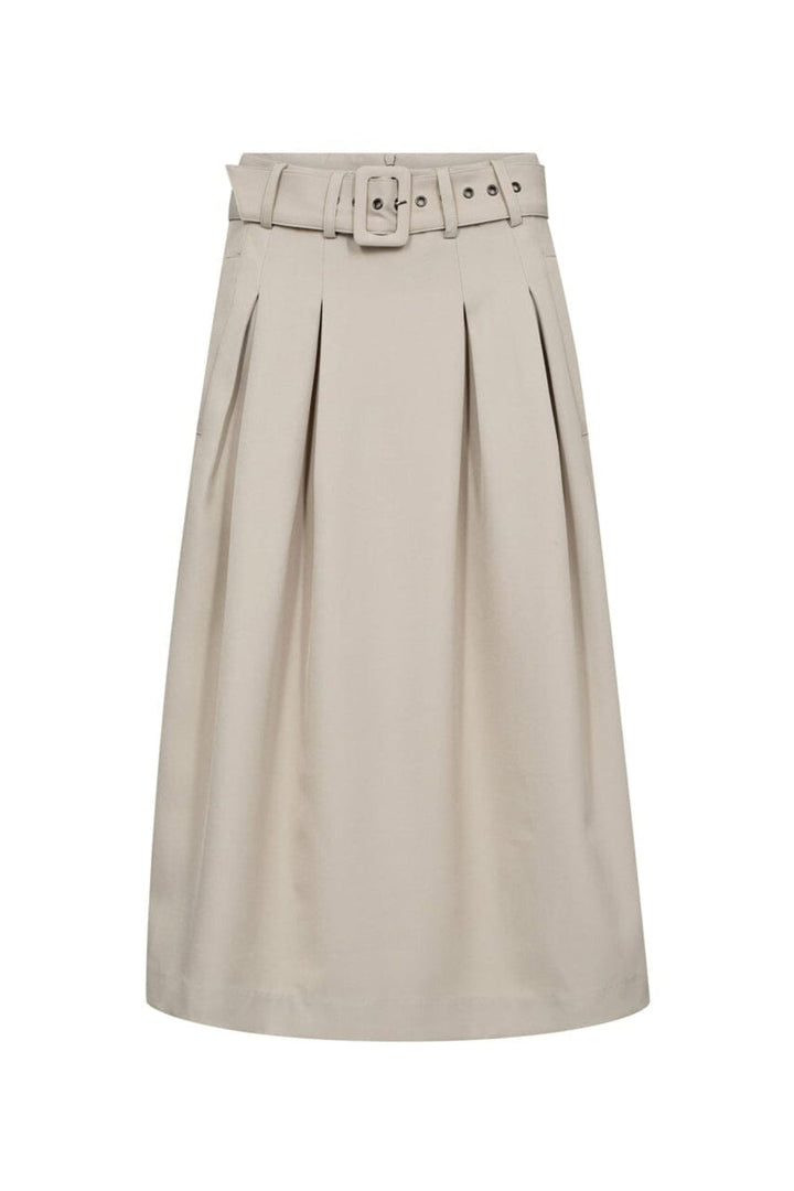 Co´Couture - Lunacc Belt Midi Pleat Skirt 44003 - 2006 - Taupe