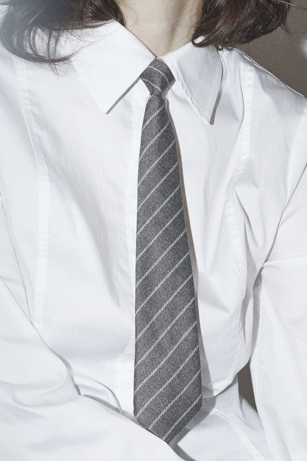 Co´Couture - Nilacc Stripe Tie 39050 - 139 - Mid Grey