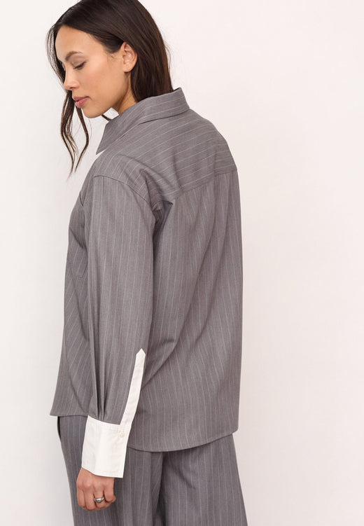 Co´Couture - Pennycc Pin Shirt 500134 - 65003 - Mid Grey Skjorter 