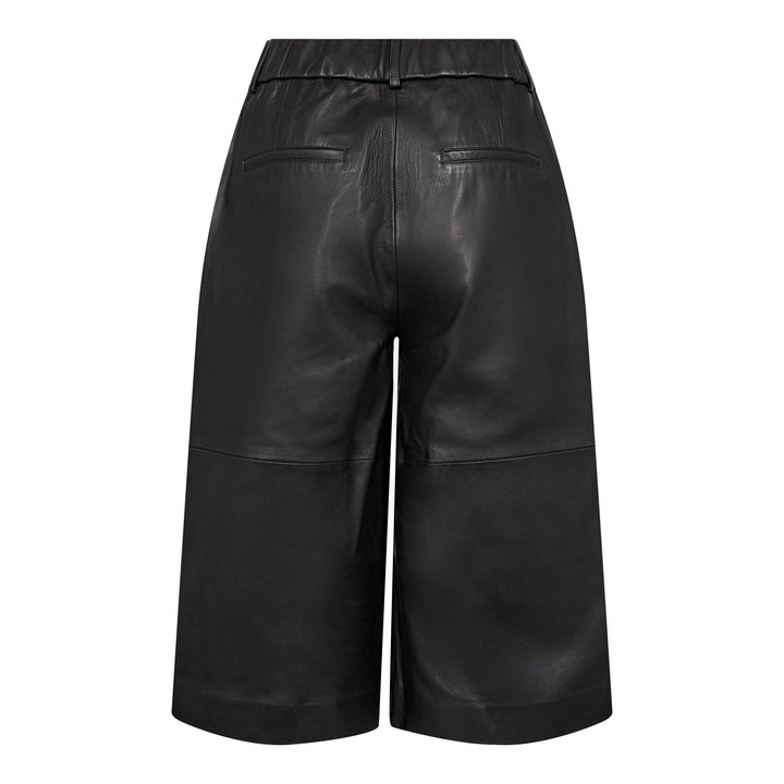 Co´Couture - Phoebecc Long Leather Bermuda 500139 - 65001 - Black Shorts 