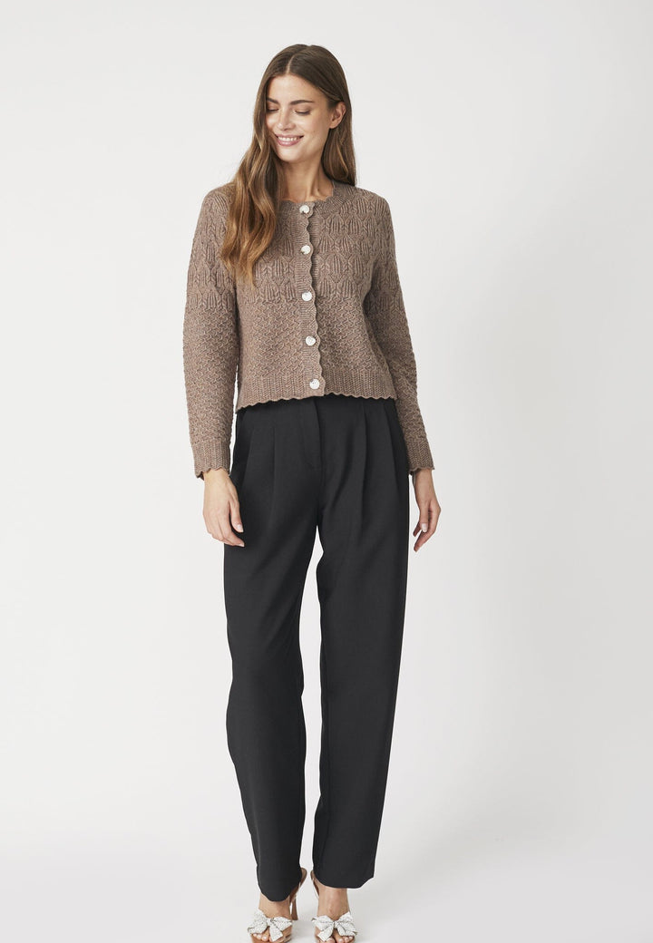 Co´Couture - Pointellecc New Cardigan 32245 - 154 - Walnut Cardigans 