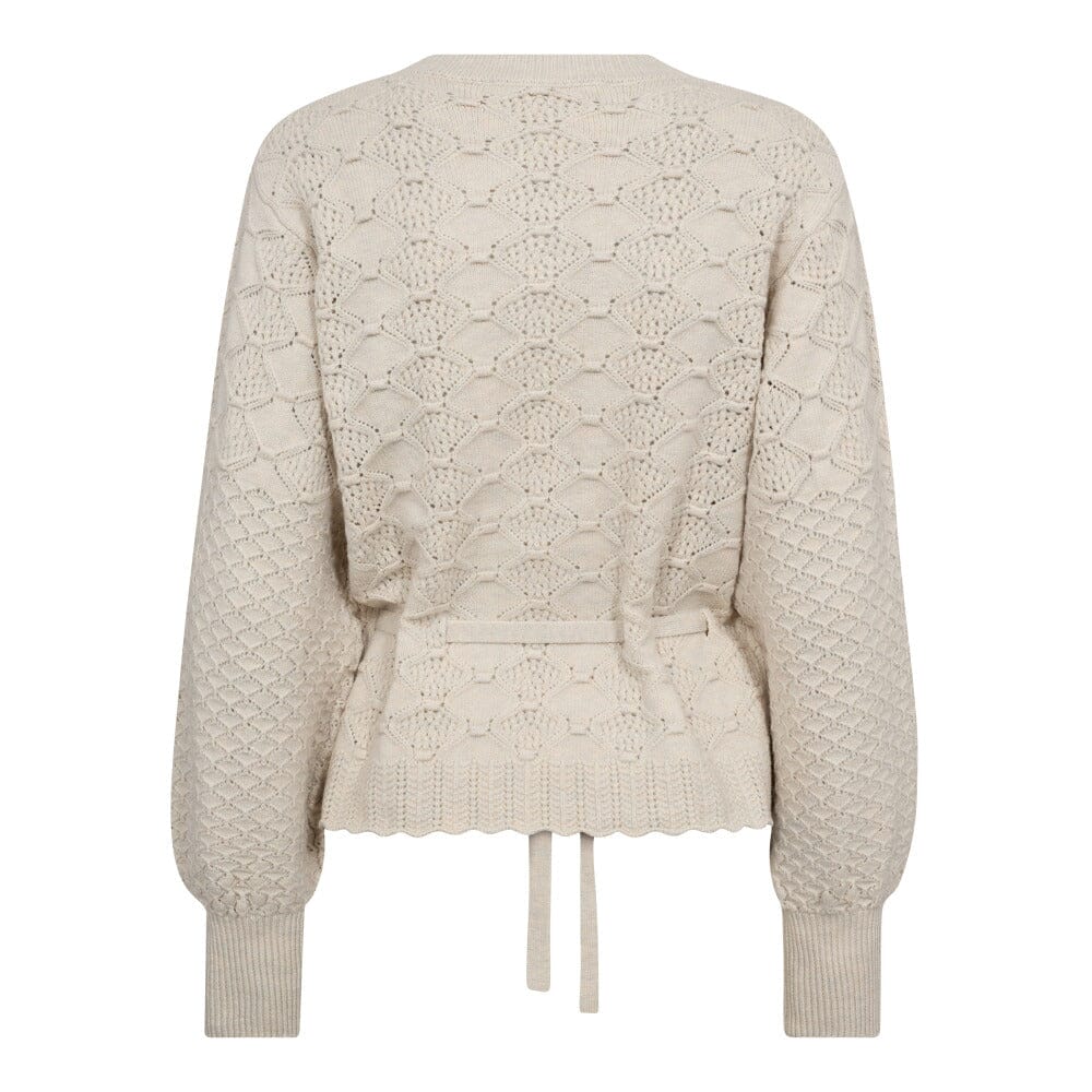 Co´Couture - Rowcc Pointelle Tie Cardigan 32241 - 4021 - Ivory Cardigans 