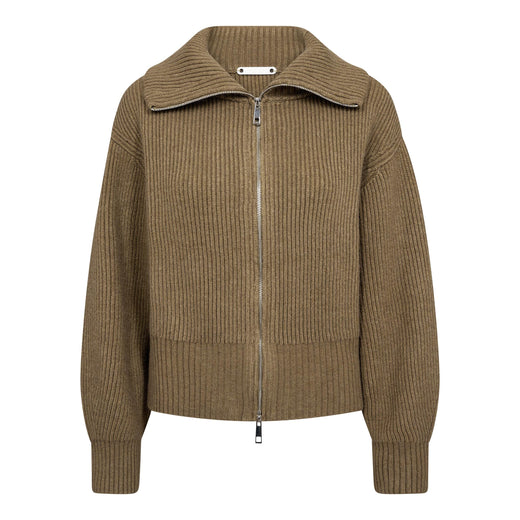 Co´Couture - Rowcc Zip Knit Cardigan 500027 - 60004 - Army Cardigans 
