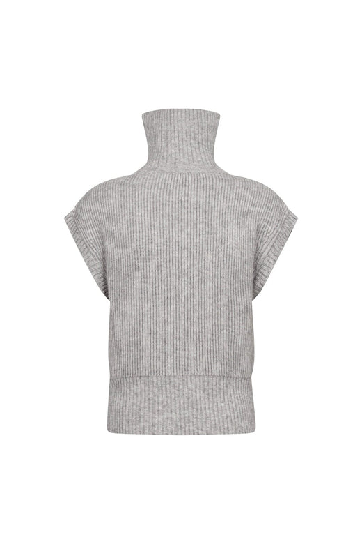 Co´Couture - Rowcc Zip Knit Vest 500028 - 65006 - Grey Melange