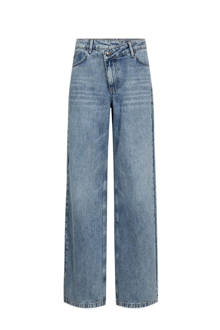 Co´Couture - Ruthiecc Asym Wide Jeans 41111 - 552 - Denim Blue