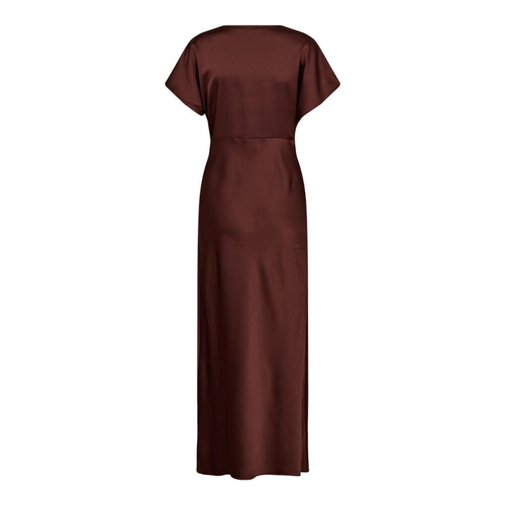 Co´Couture - Safiracc V-Dress 36565 - 145 - Dark Brown Kjoler 