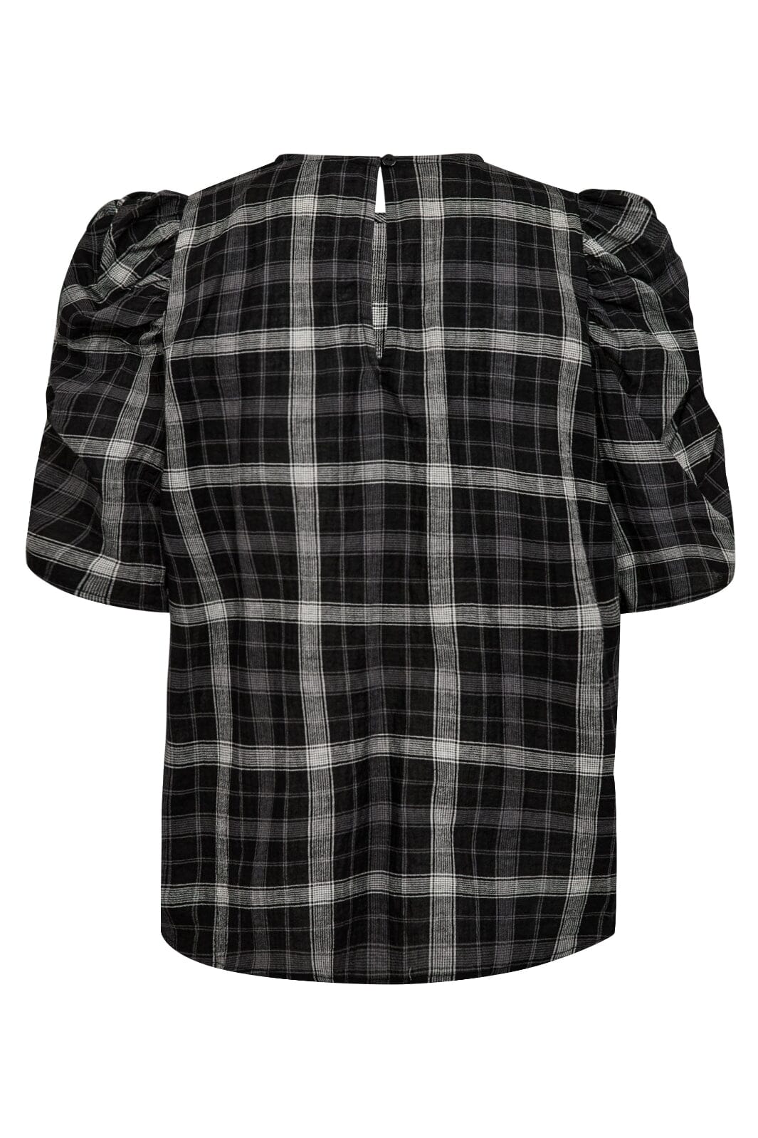 Co´Couture - Sallycc Check Ss Blouse 35881 - 96 - Black