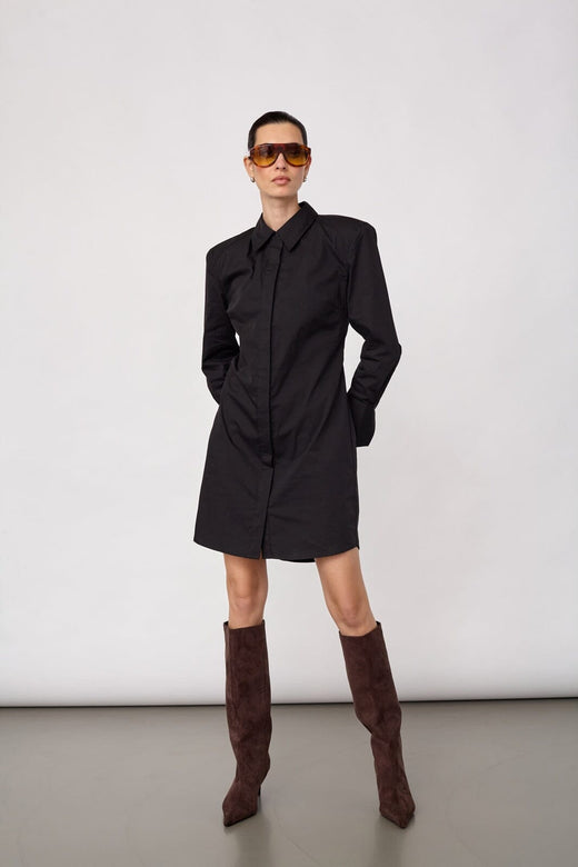 Co´Couture - Sannacc Power Shirt Dress 500298 - 65001 - Black