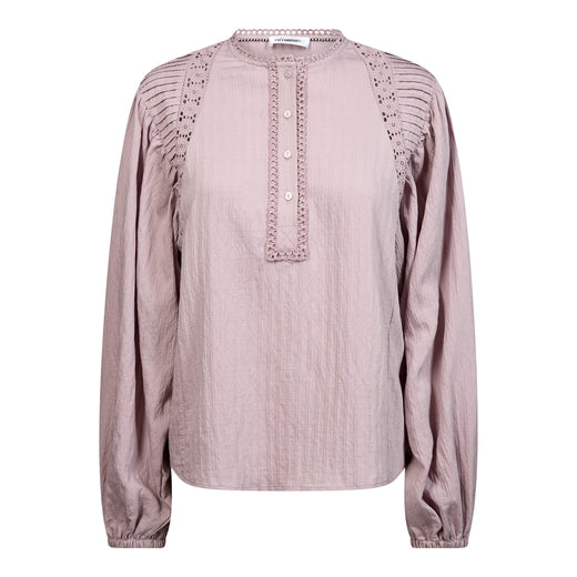 Co´Couture - Sennecc Lace Blouse 500568 - 35007 - Dusty Rose Bluser 