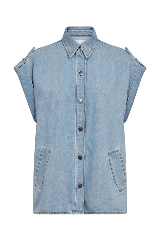 Co´Couture - Sharoncc Denim Vest 40049 - 114 - Fade Denim