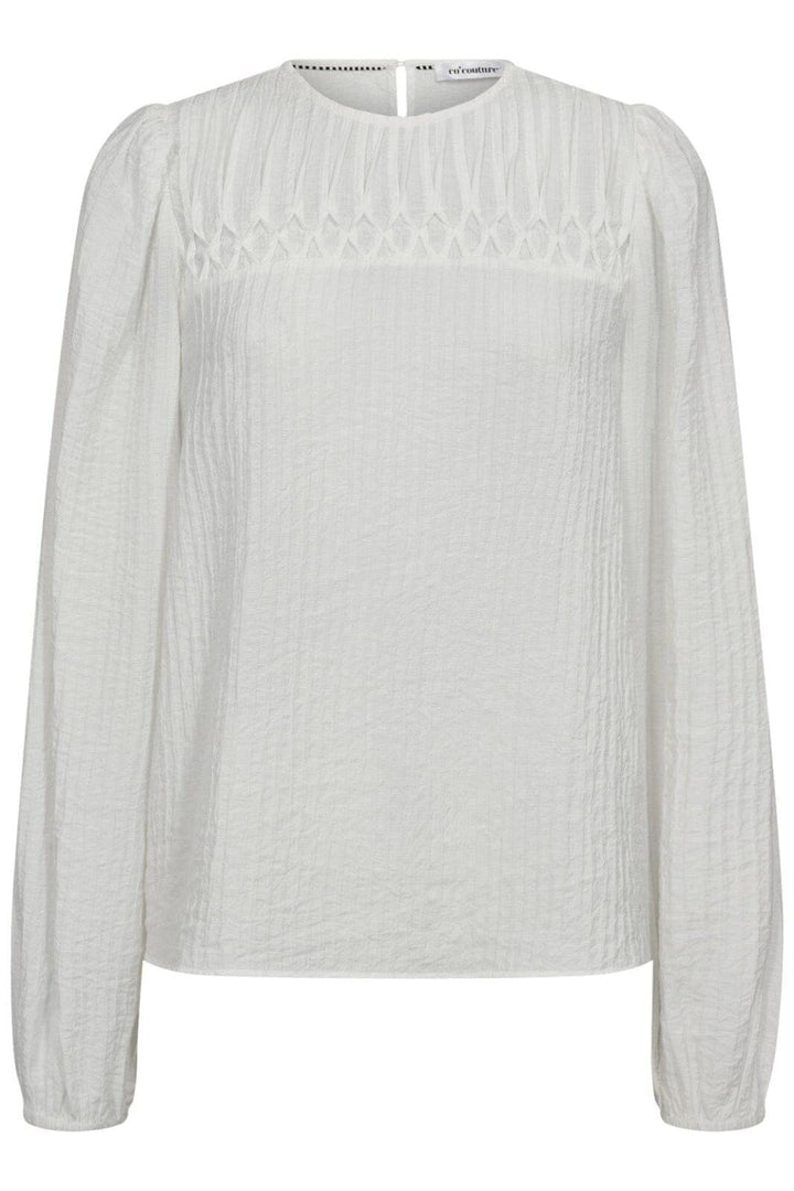 Co´Couture - Shinacc Pintuck Blouse 35921 - 11 - Off White Bluser 