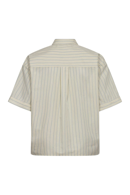 Co´Couture - Simocc Stripe Ss Tie Shirt 45050 - 171 - Paleyellow