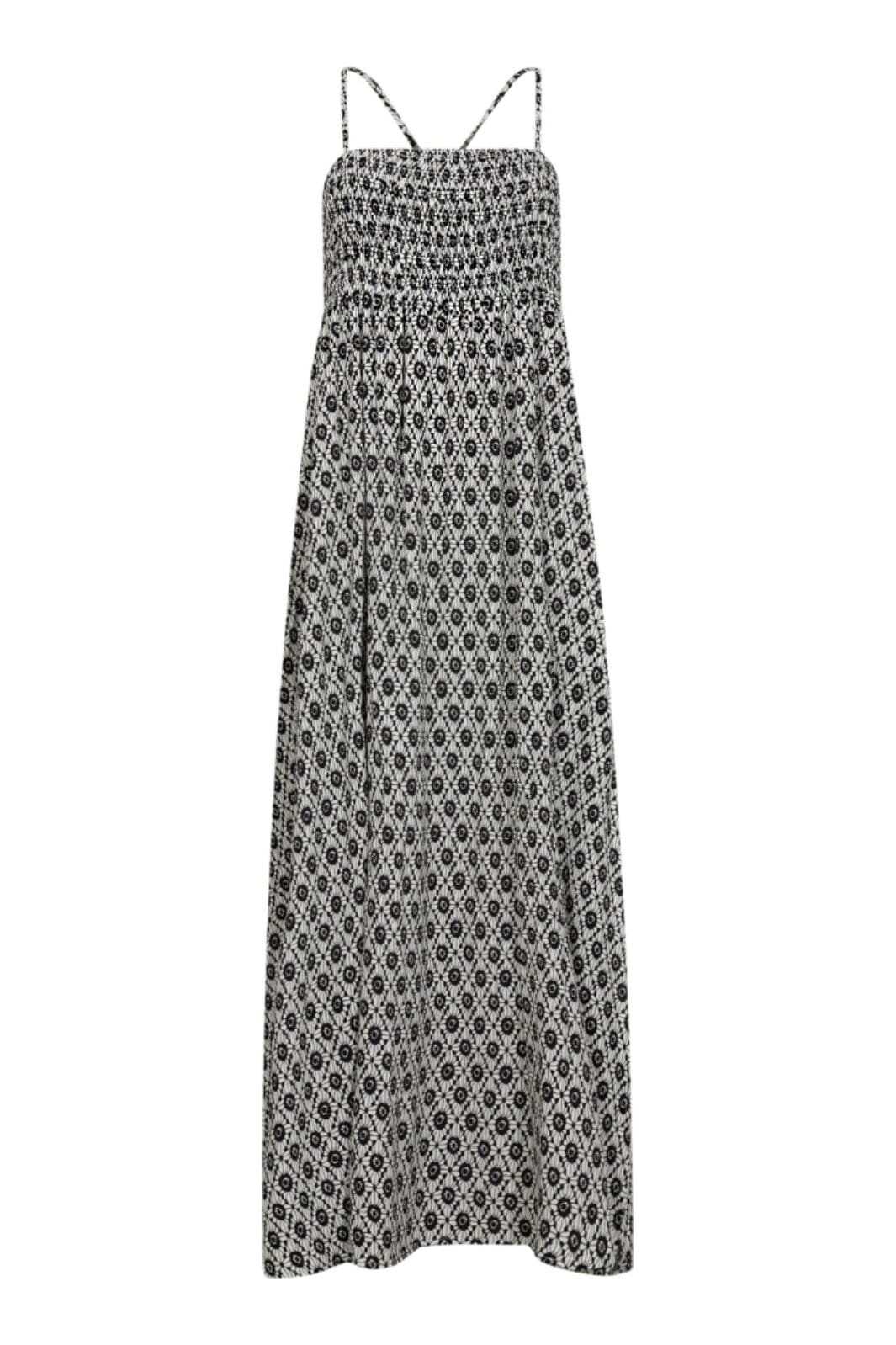 Co´Couture - Sofiacc Smock Strap Dress 36484 - 1196 - Offwhite-Black