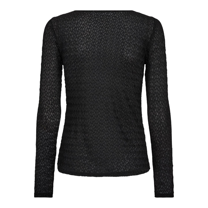 Co´Couture - Svalacc O-Neck Blouse 500185 - 65001 - Black Bluser 