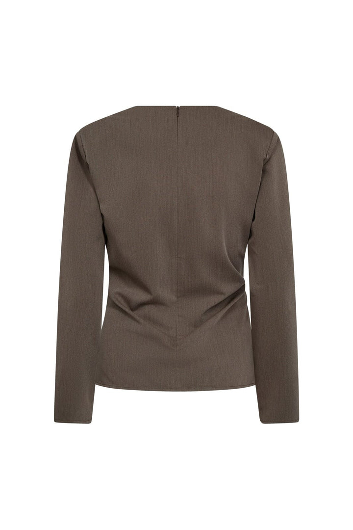 Co´Couture - Tengacc Pleat Blouse 45043 - 154 - Walnut