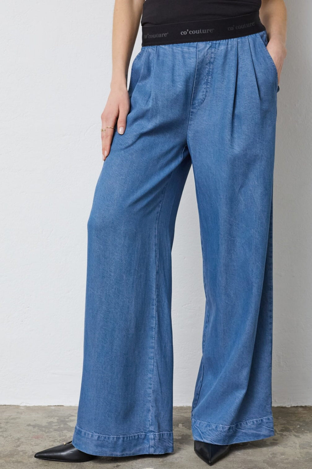 Co´Couture - Tillycc Logo Pant 41075 - 552 - Denim Blue