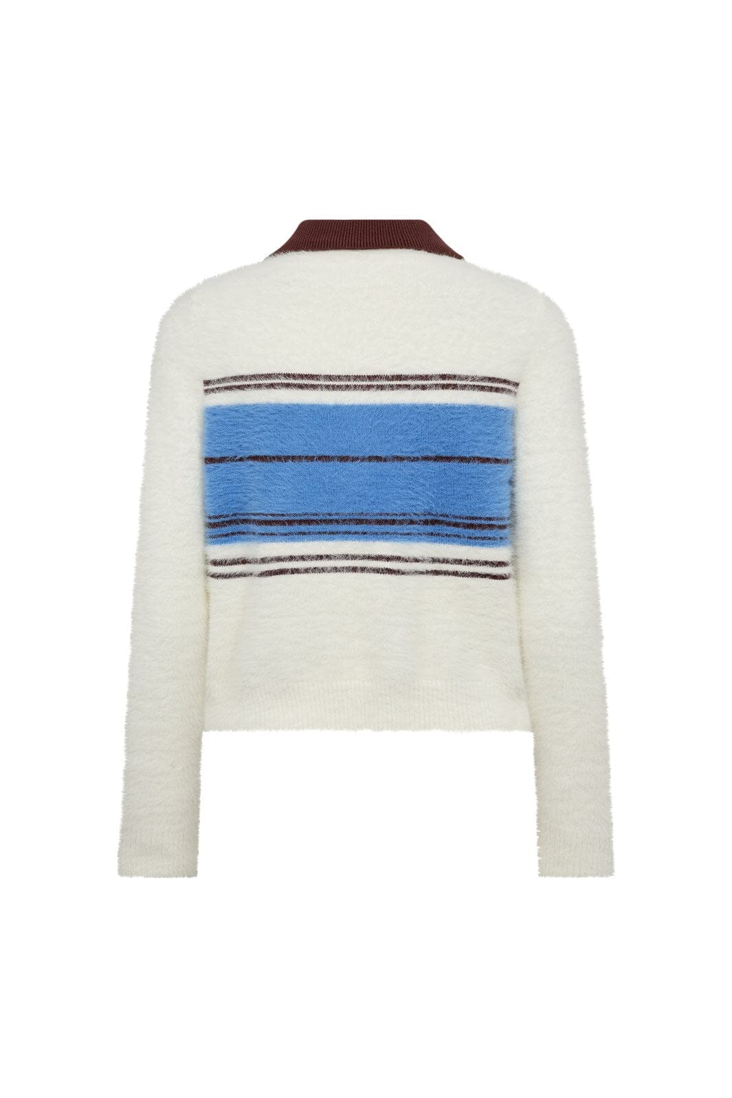 Co´Couture - Torycc Stripe Zip Knit 32198 - 11 - Off White