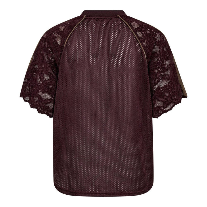 Co´Couture - Treycc Lace Tee 45046 - 154 - Walnut Skjorter 