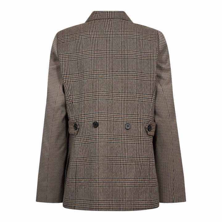 Co´Couture - Veyacc Check Fitted Blazer 500144 - 20002 - Brown Blazere 
