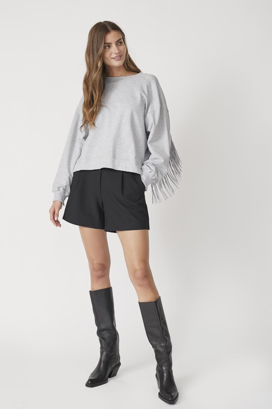 Co´Couture - Volacc Crop Pleat Shorts 31224 - 120 - Navy