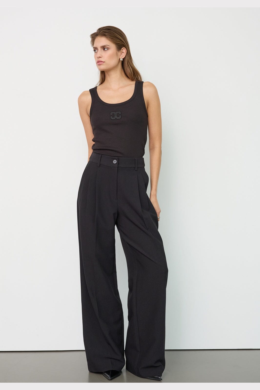 Co´Couture - Volacc New Pleat Pant 500506 - 65001 - Black