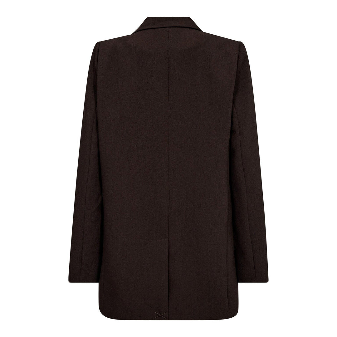 Co´Couture - Volacc Single Oversize Blazer 30050 - 145 - Dark Brown Blazere 