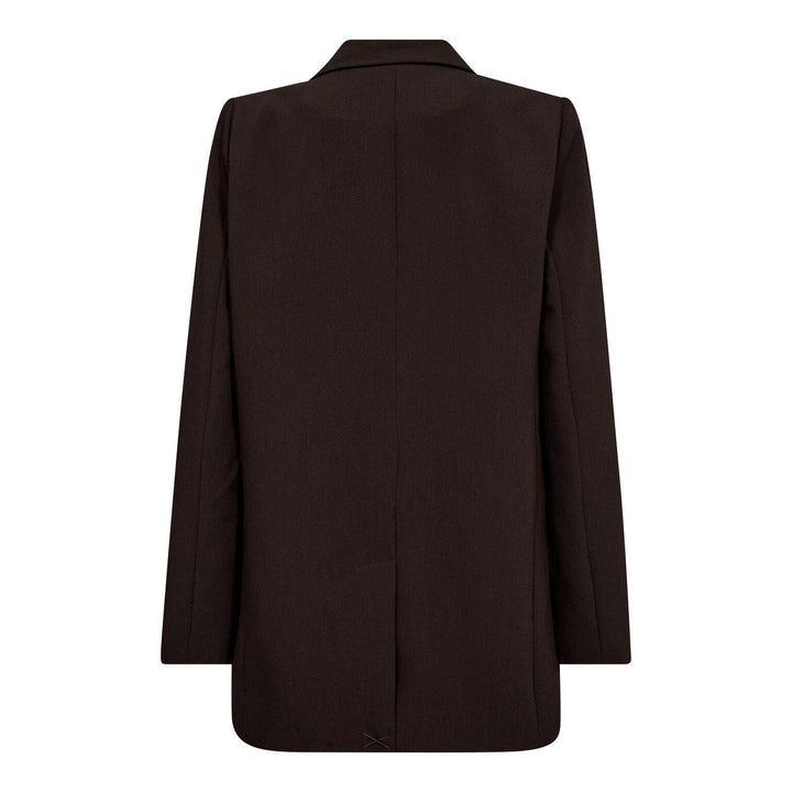 Co´Couture - Volacc Single Oversize Blazer 30050 - 145 - Dark Brown Blazere 