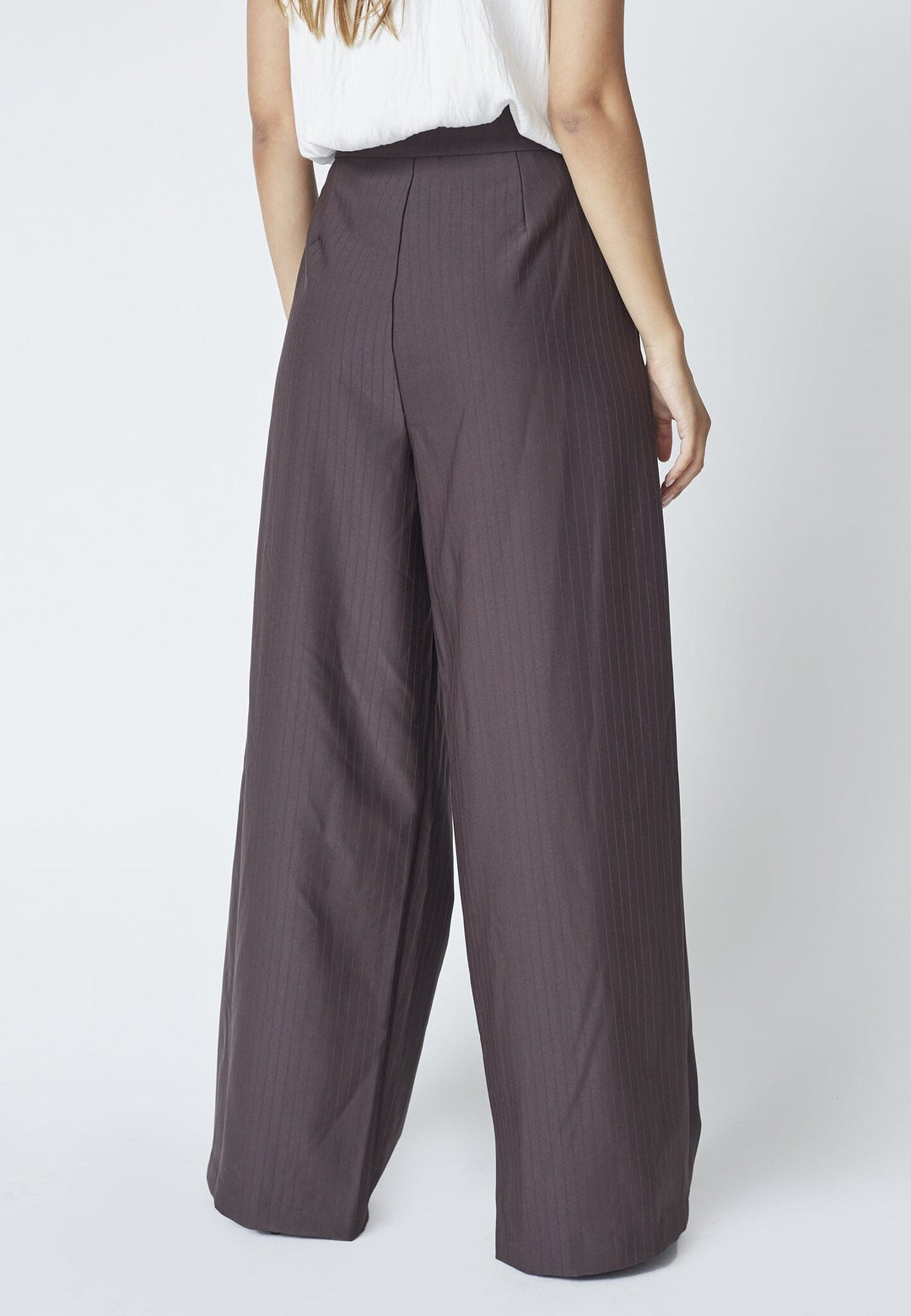 Co´Couture - Zellacc Pleat Pant 41041 - 145 - Dark Brown Bukser 