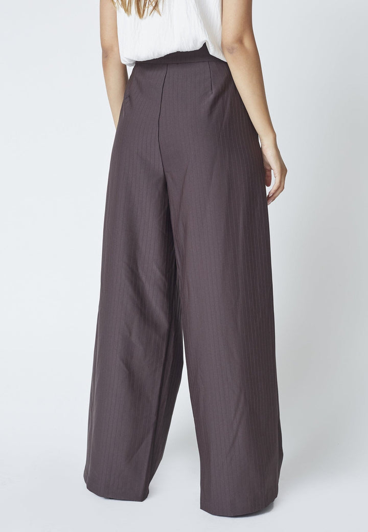 Co´Couture - Zellacc Pleat Pant 41041 - 145 - Dark Brown Bukser 