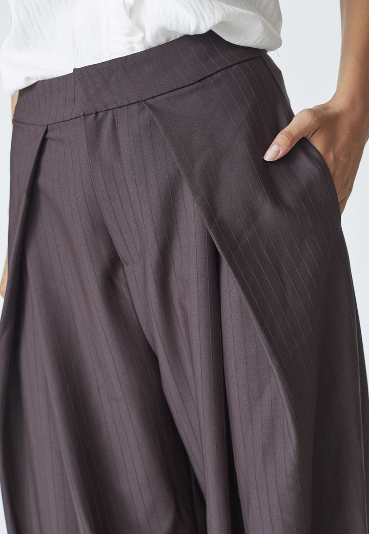 Co´Couture - Zellacc Pleat Pant 41041 - 145 - Dark Brown Bukser 