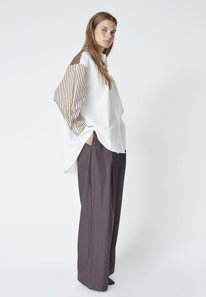 Co´Couture - Zellacc Pleat Pant 41041 - 145 - Dark Brown Bukser 