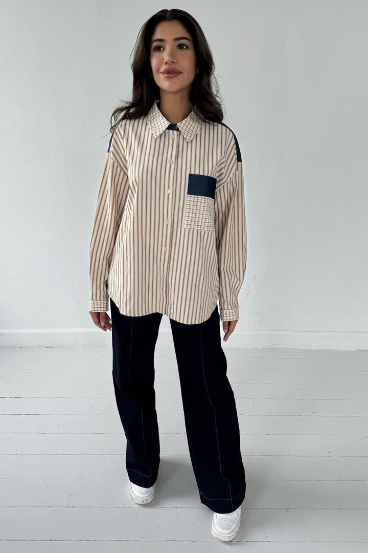 Continue - Alice Shirt 14946 - Mix Brown