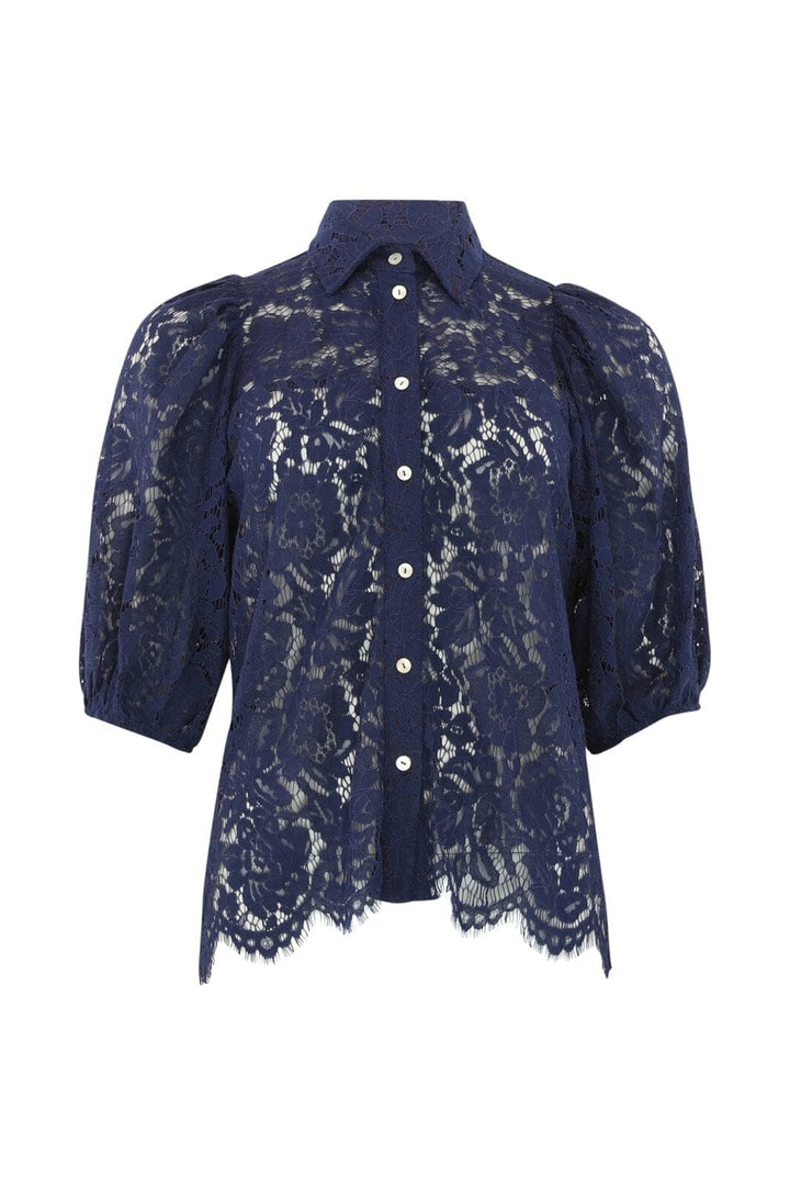 Continue - Alicia Lace Blouse 14988 - Navy Blue