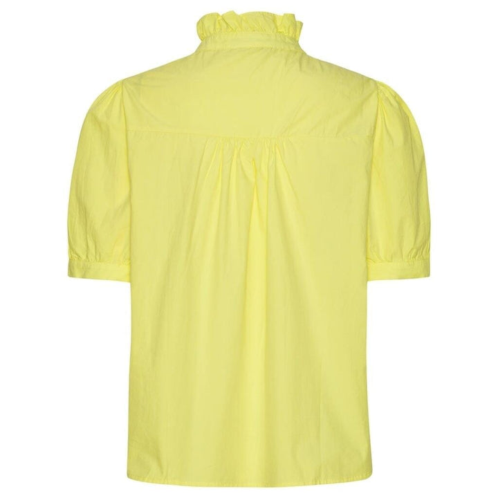 Continue - Ariana Ss Poplin - Yellow Bluser 