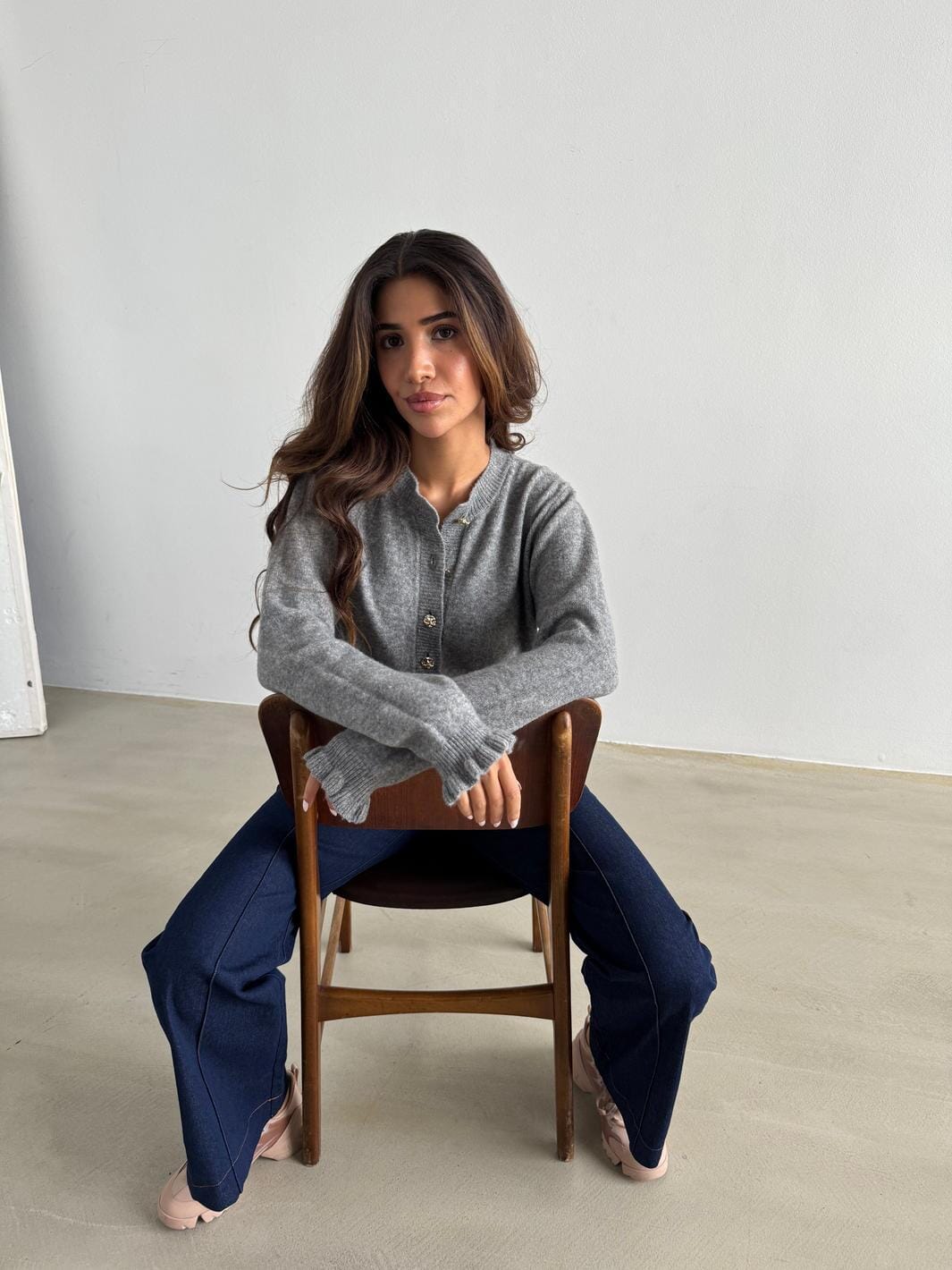 Continue - Sisse Gold 15054 - Grey Cardigans 