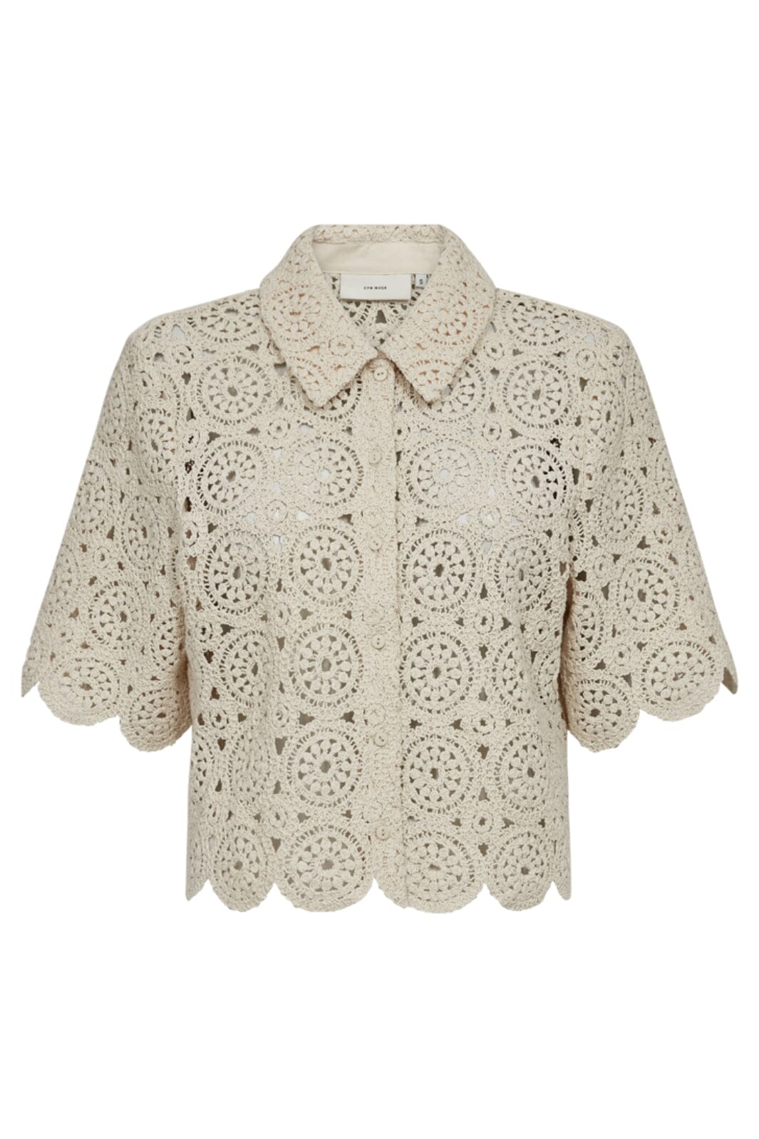 Copenhagen Muse - Cmcrochet-shirt 206659 - 8308 Birch