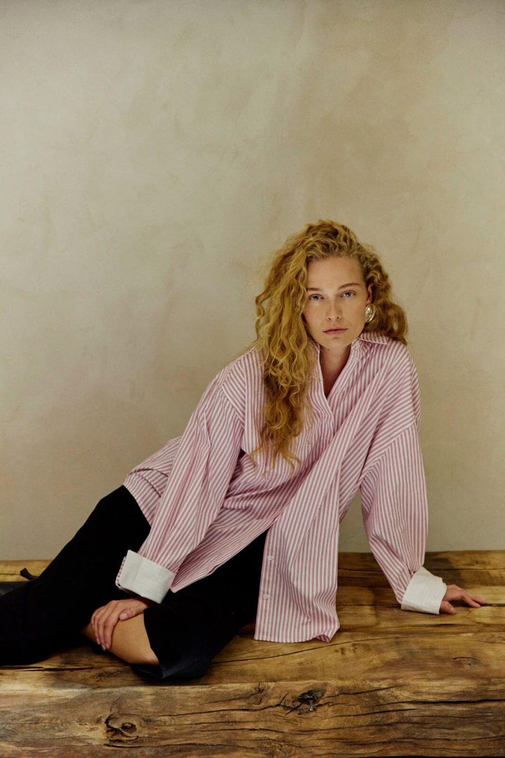 Copenhagen Muse - Cmmaryann-shirt 207732 - 1039 Bright White W, Goji Berry Skjorter 