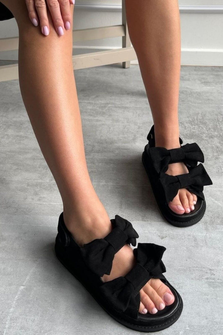 Forudbestilling - Copenhagen Shoes - Come To Me Suede CS8413 - 0001 - Black Sandaler 