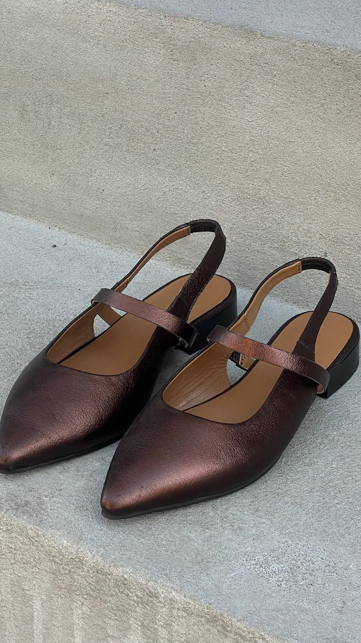 Copenhagen Shoes - Feel Free CS8903 - 0052 - Bronze Ballerinaer 