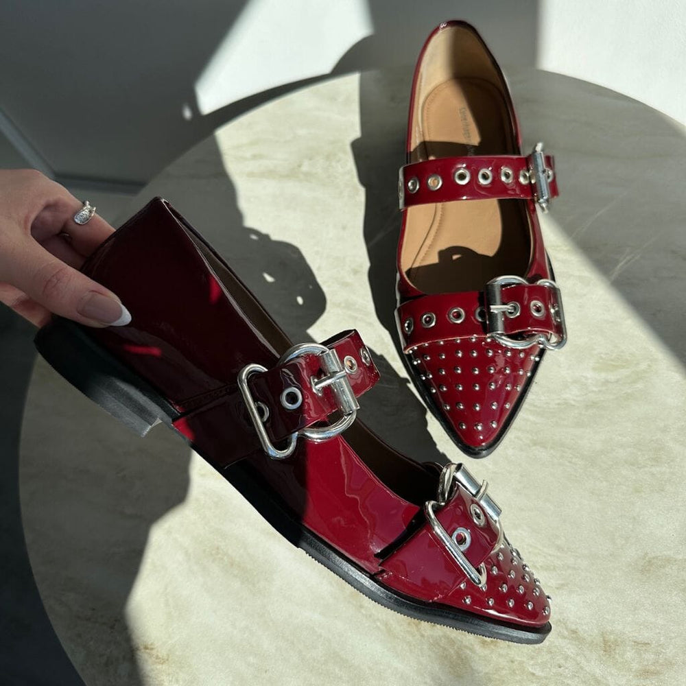 Copenhagen Shoes - Future Vibes Patent - 229 Bordo Ballerinaer 