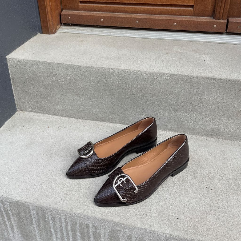 Copenhagen Shoes - My Succes CS8962 - 847 - Dark Brown Ballerinaer 